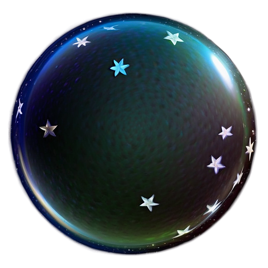 Bubble With Stars Png 06112024 PNG
