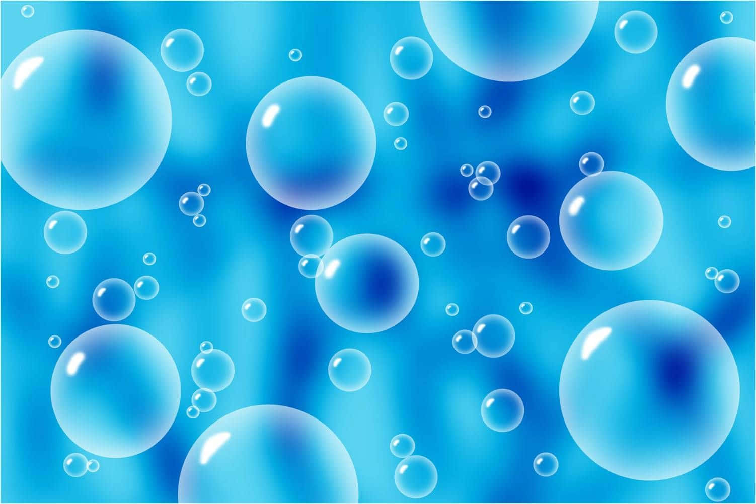Landscape Animated Water Bubbles Background