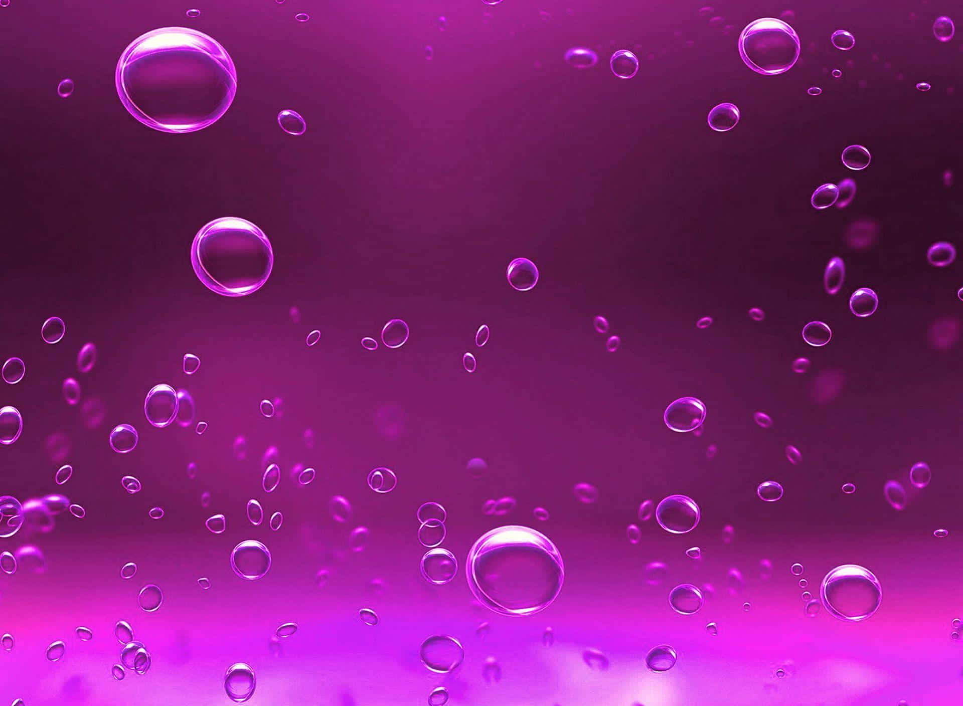 Landscape Purple Water Bubbles Background