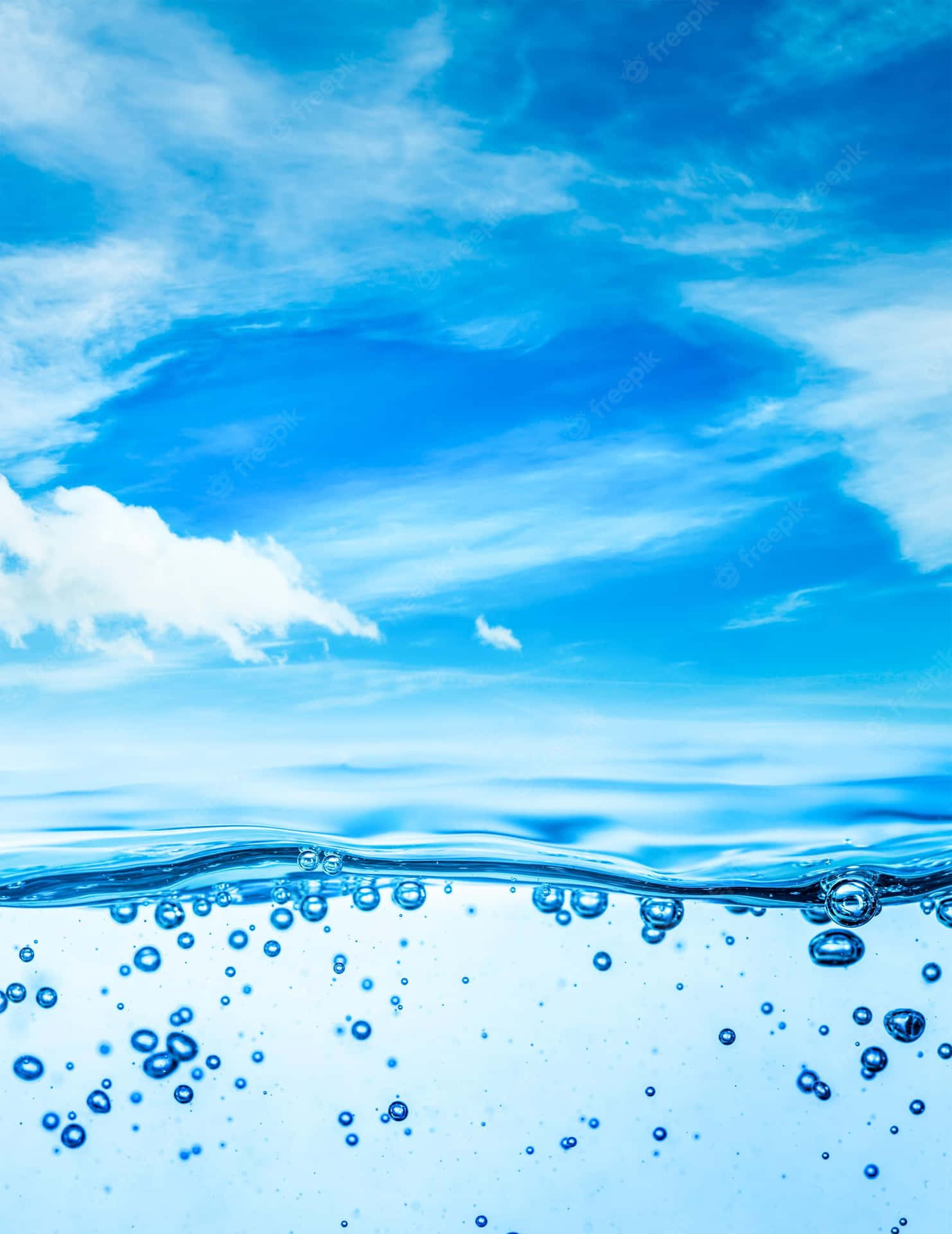 Wasserblasenim Wasser Wallpaper