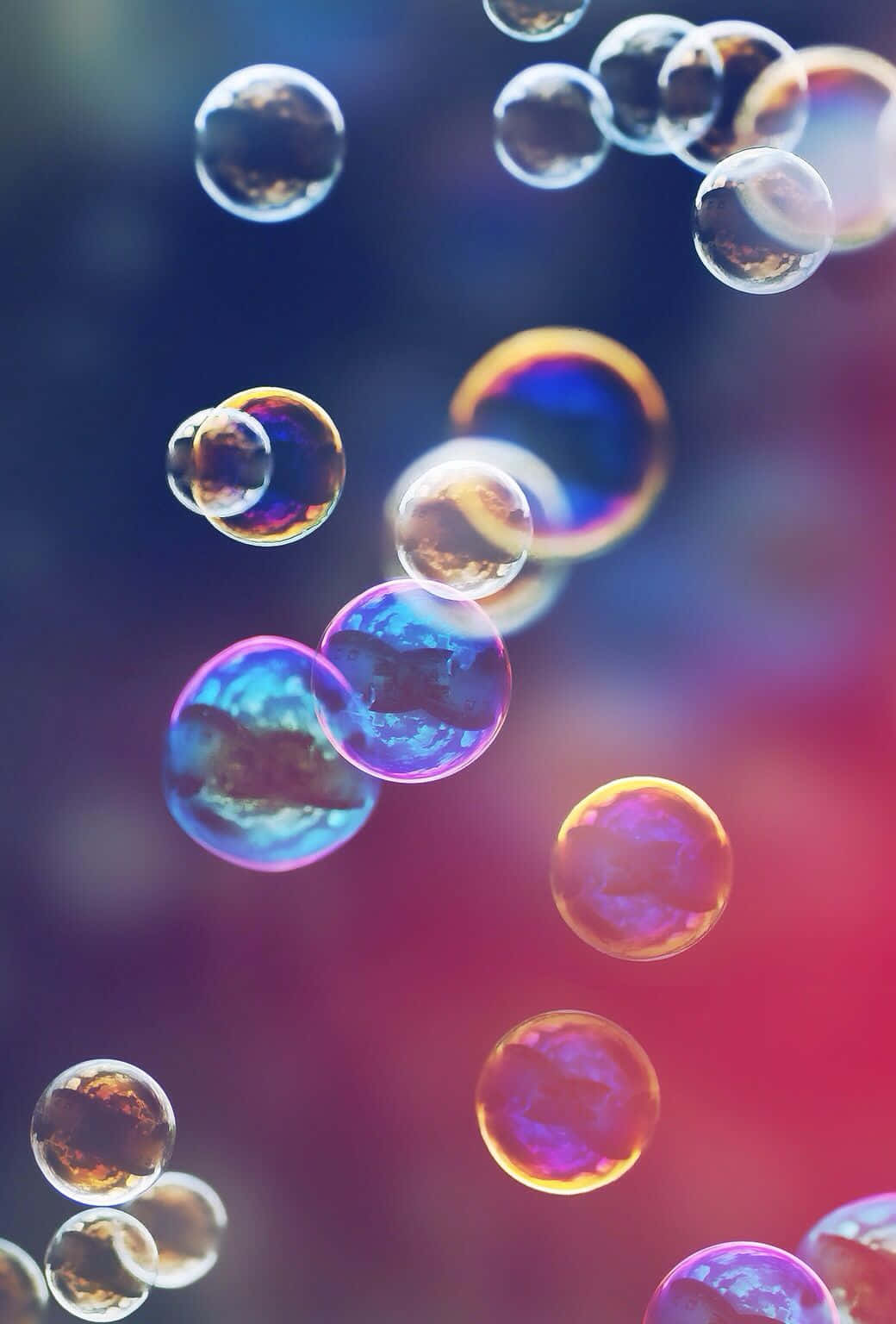 Soap Bubbles In The Air Wallpaper
