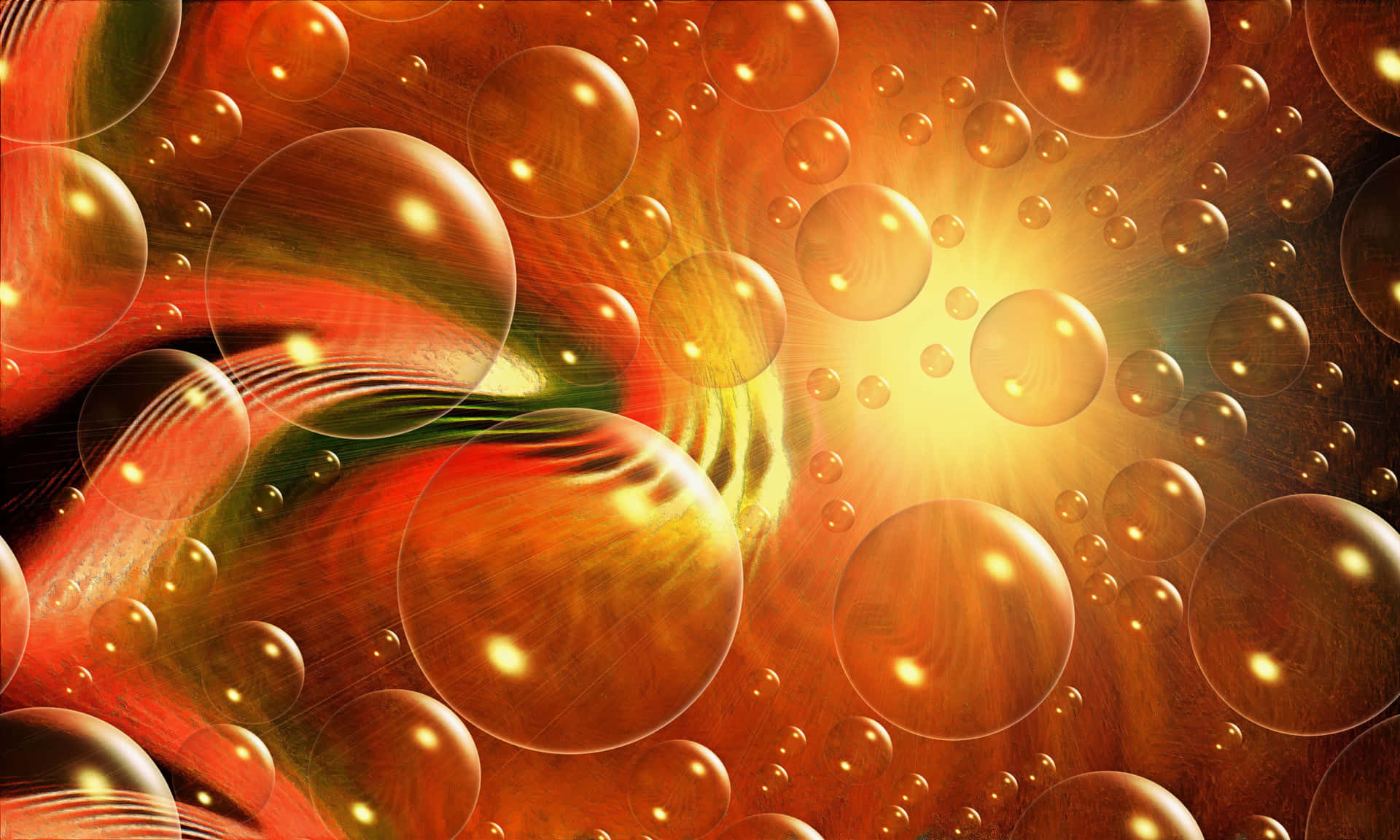 A Colorful Abstract Image Of Bubbles And Bubbles