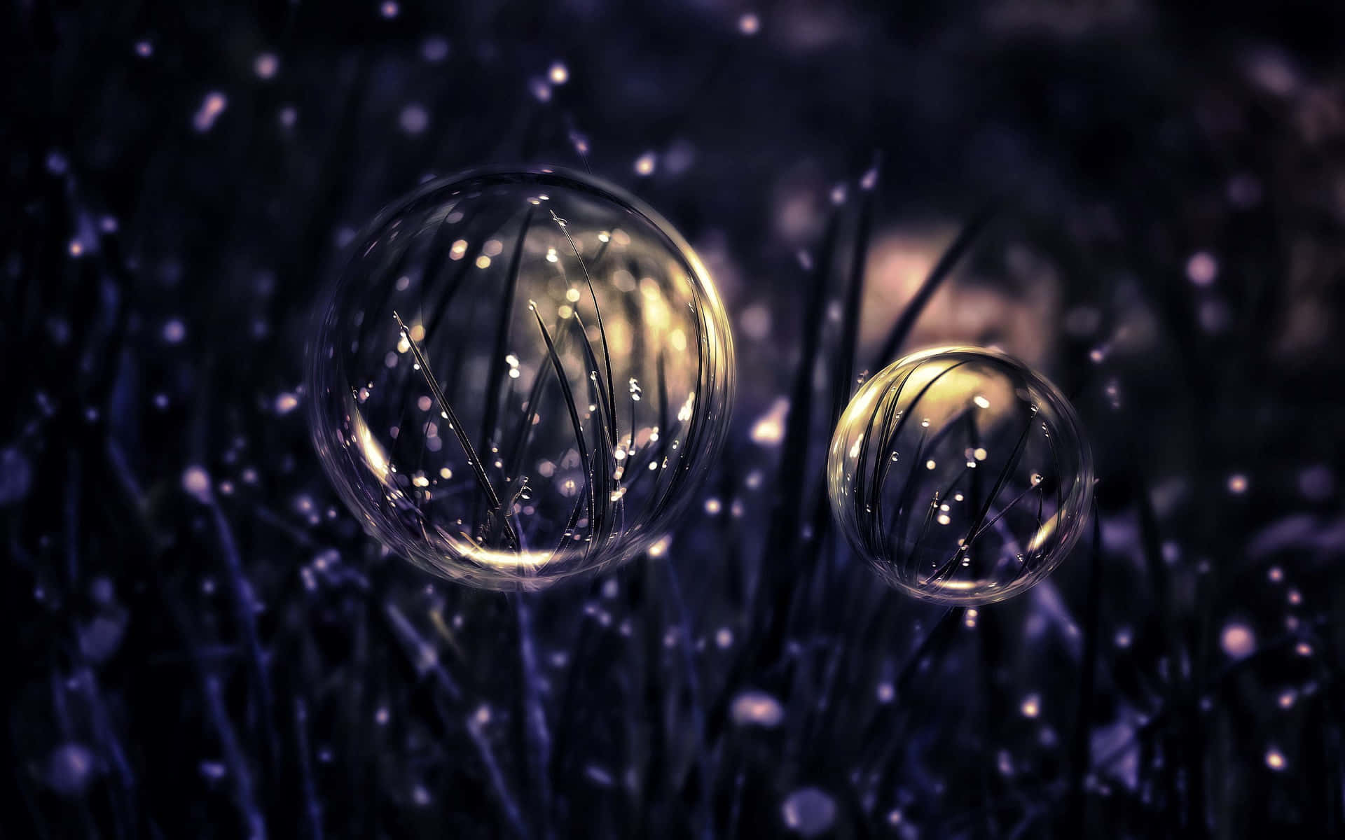 Delicate Pearlescent Bubbles