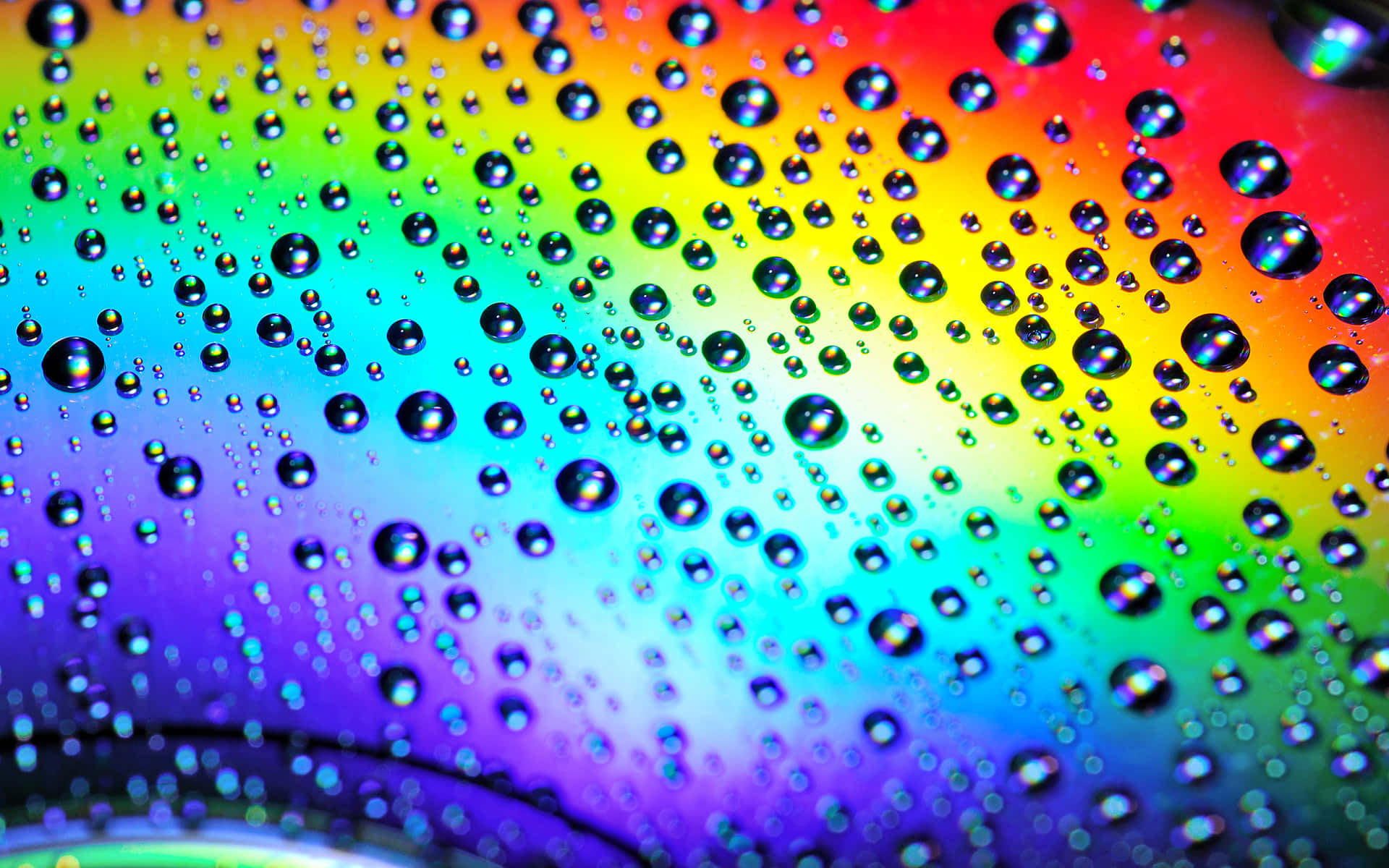 Bubbles With A Very Colorful Background Wallpaper