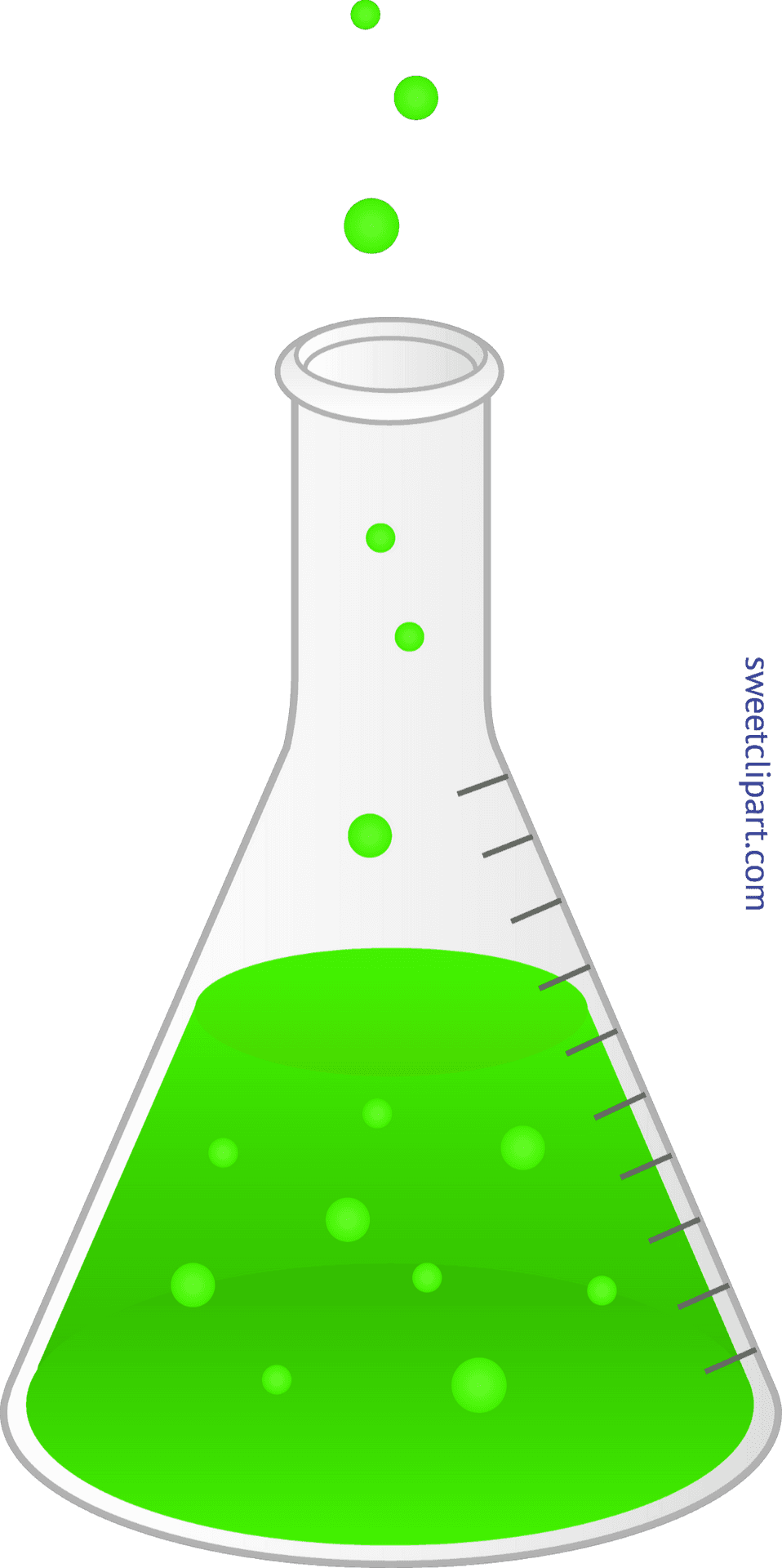 Bubbling Green Science Flask PNG