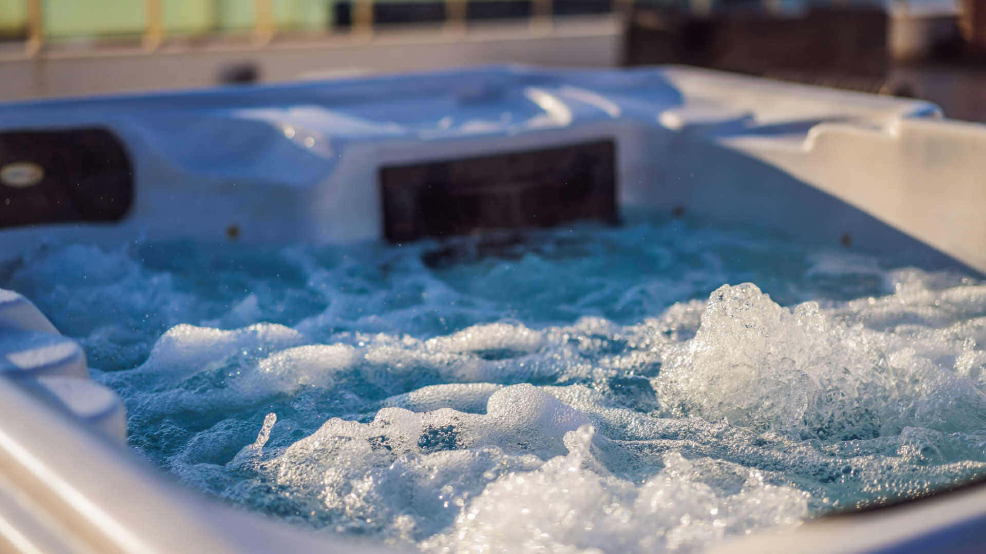 Bubbling Hot Tub Relaxation Wallpaper