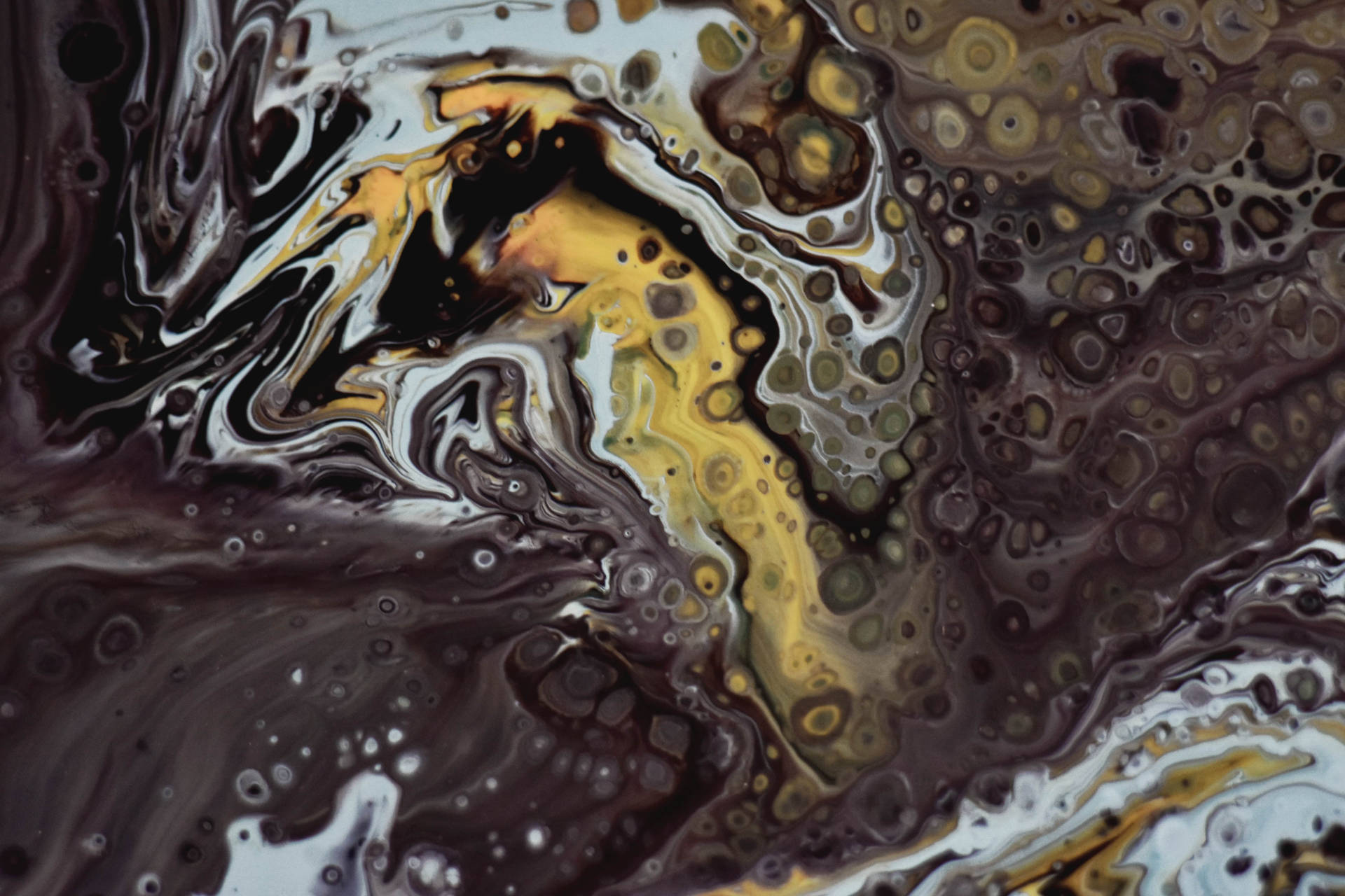 Bubbling Liquid Paint Mix Wallpaper