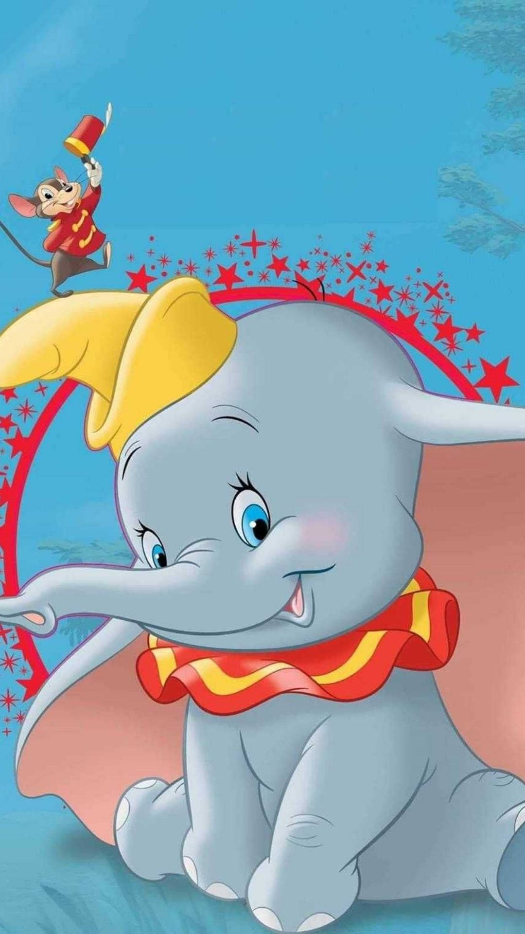 Bubbly Elephant Dumbo Background
