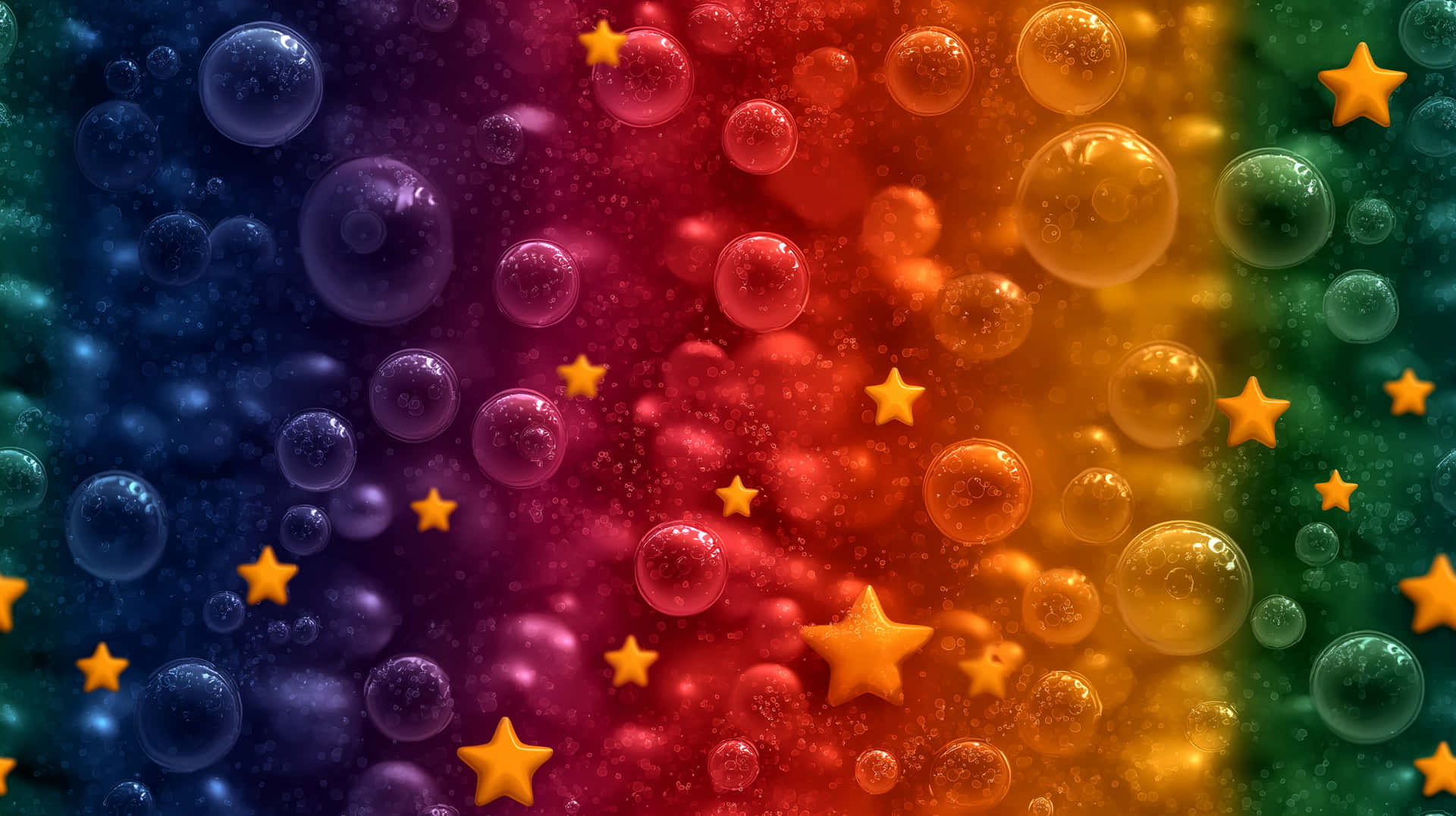 Bubbly Spectrum Wallpaper