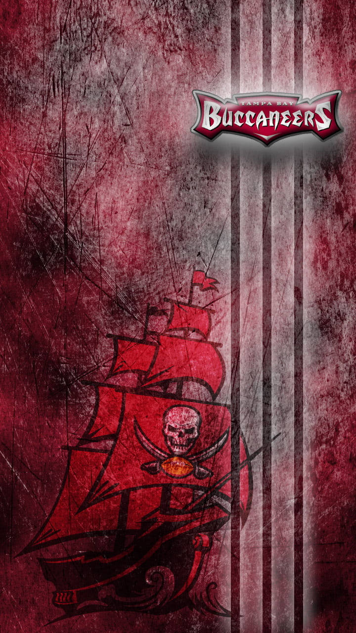 Buccaneers Scratchy Red Background Wallpaper