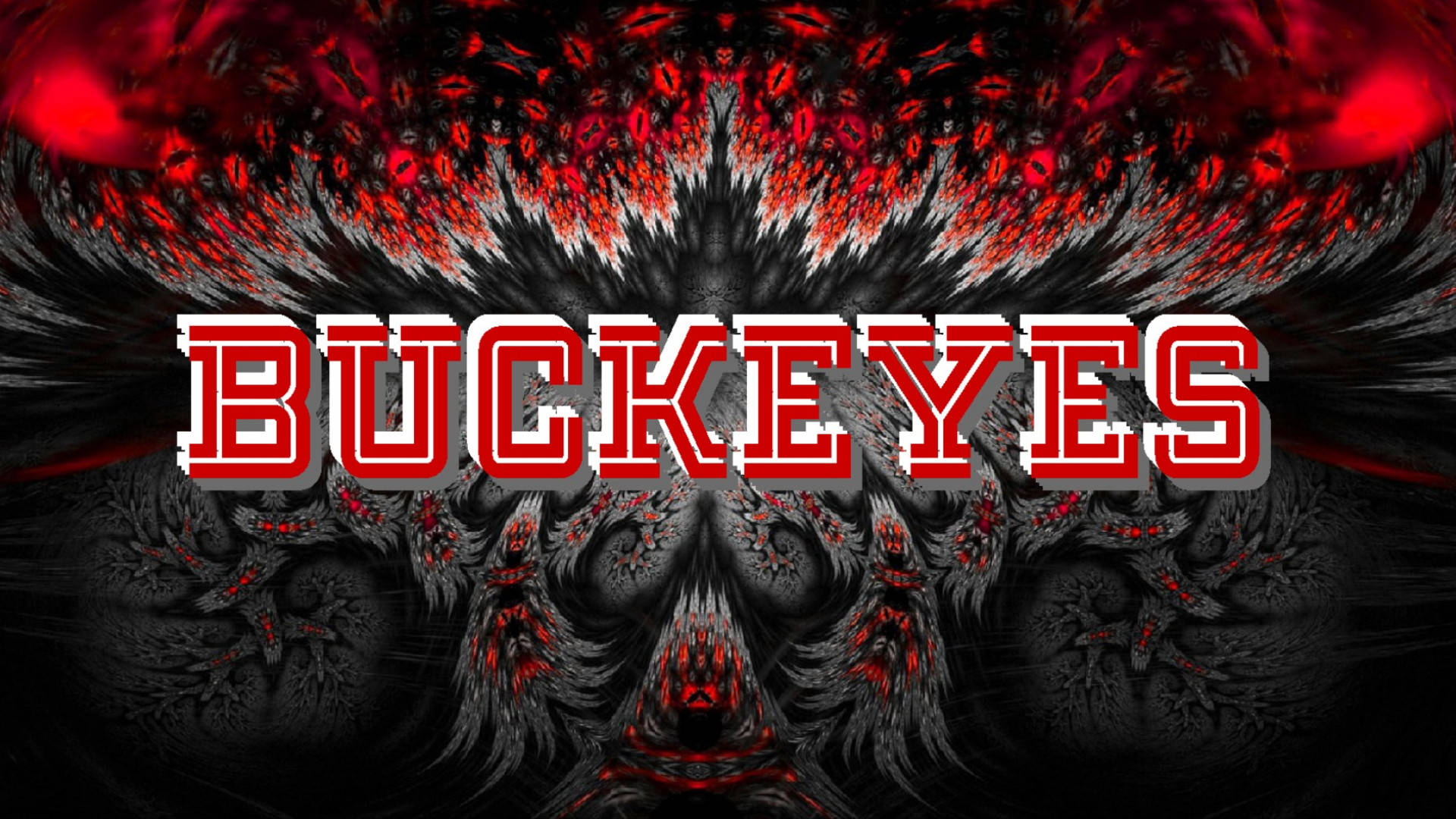 Buckeyes Red Edit Ohio State University Wallpaper