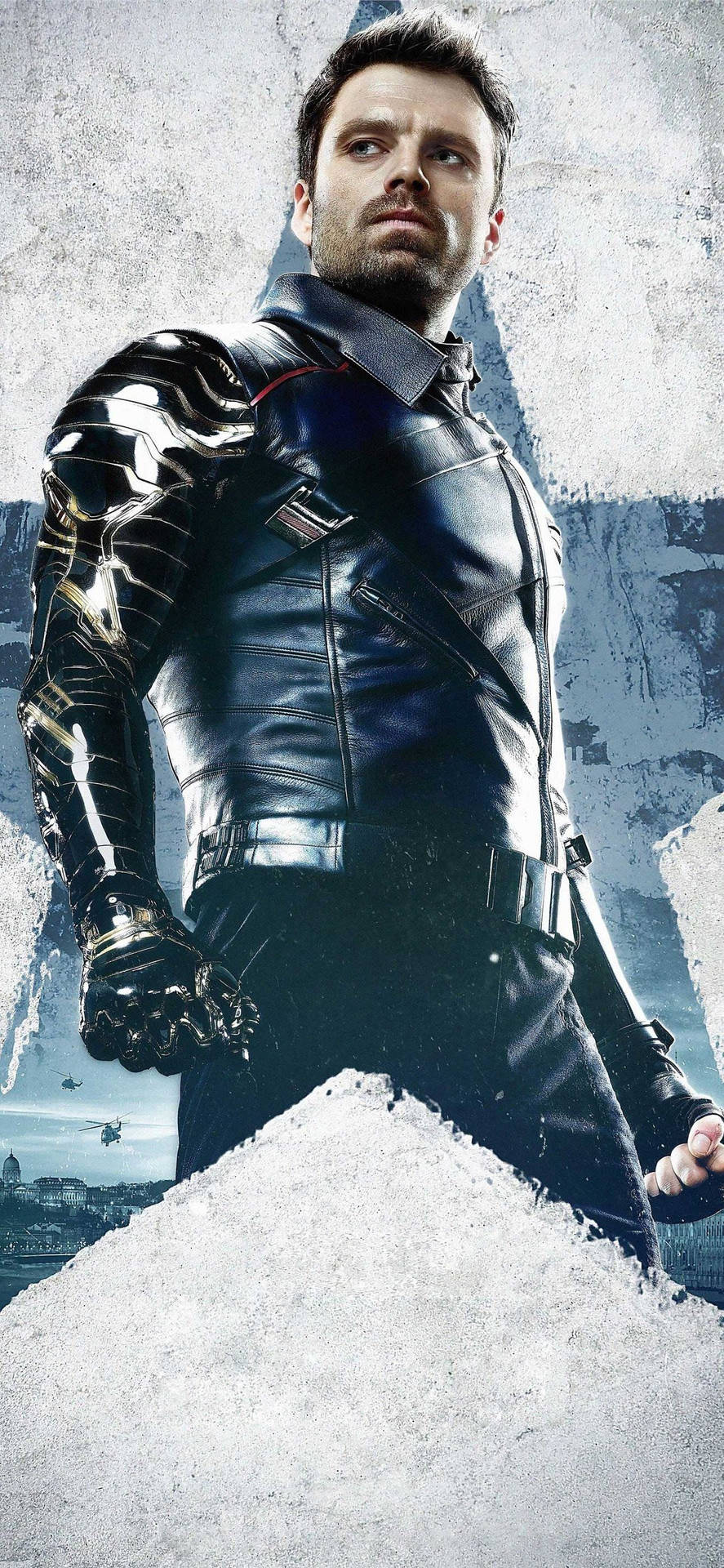 Bucky Barnes With Clenched Fists Wallpaper
