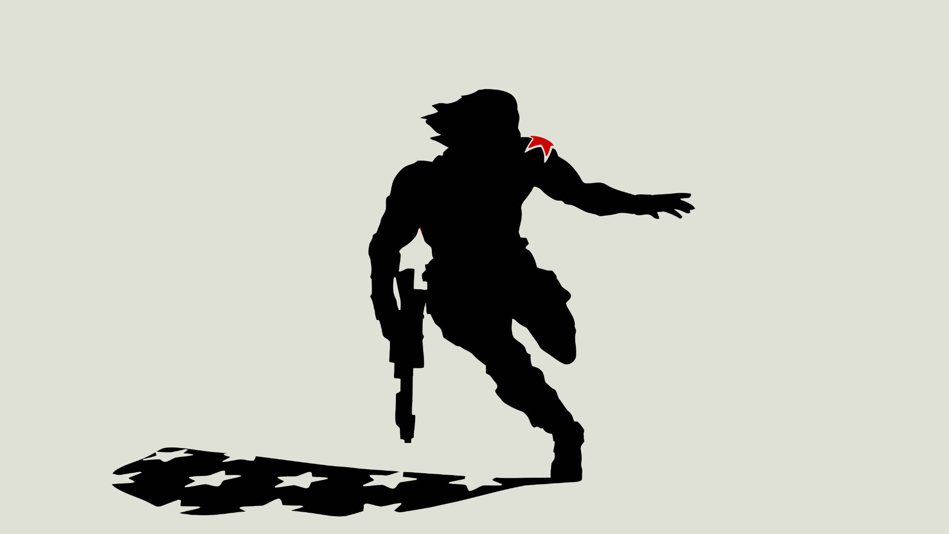 Bucky Barnes Running With A Gun Wallpaper