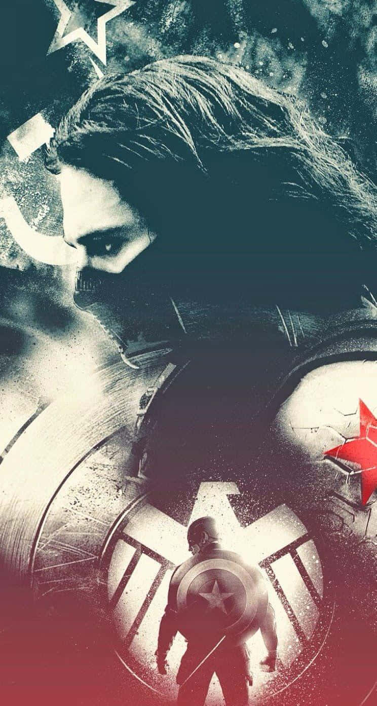 Bucky Barnes' official Avengers themed iPhone Wallpaper