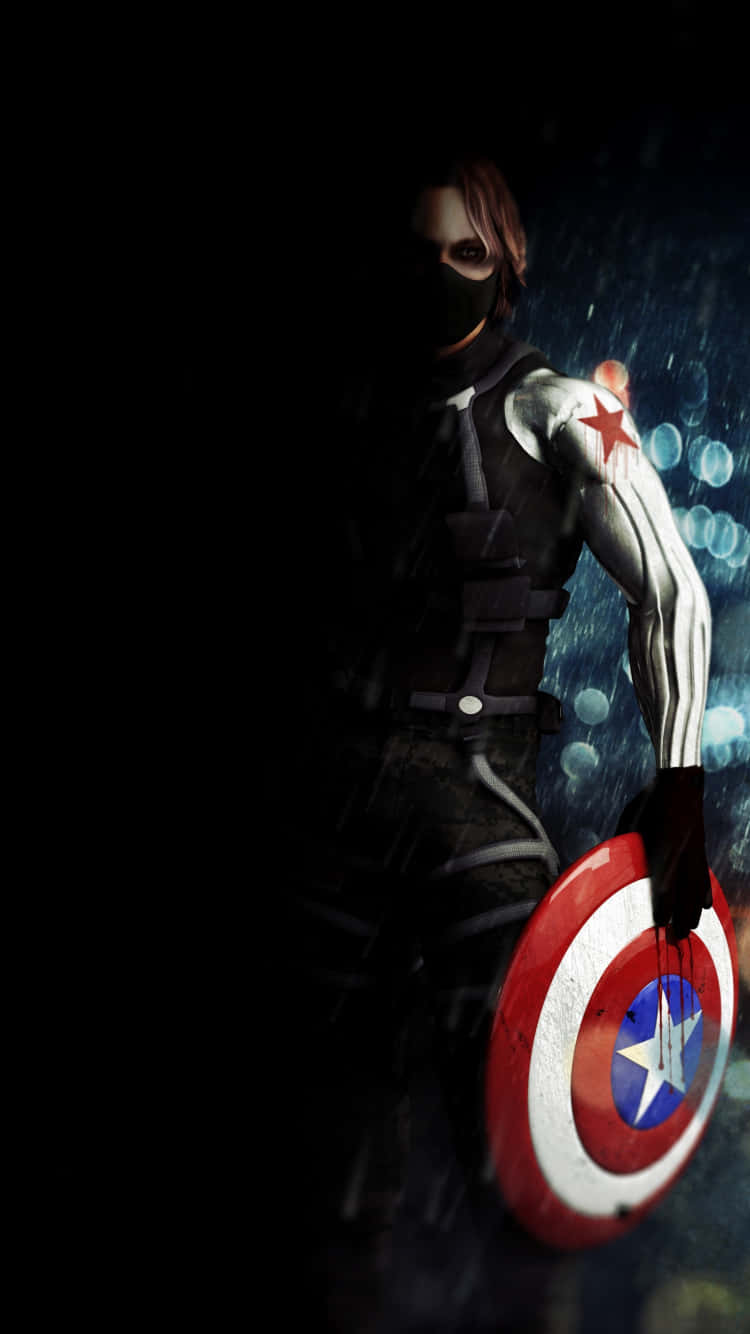 Bucky Barnes in the Marvel Universe - Own his world with the Bucky Barnes Iphone Wallpaper