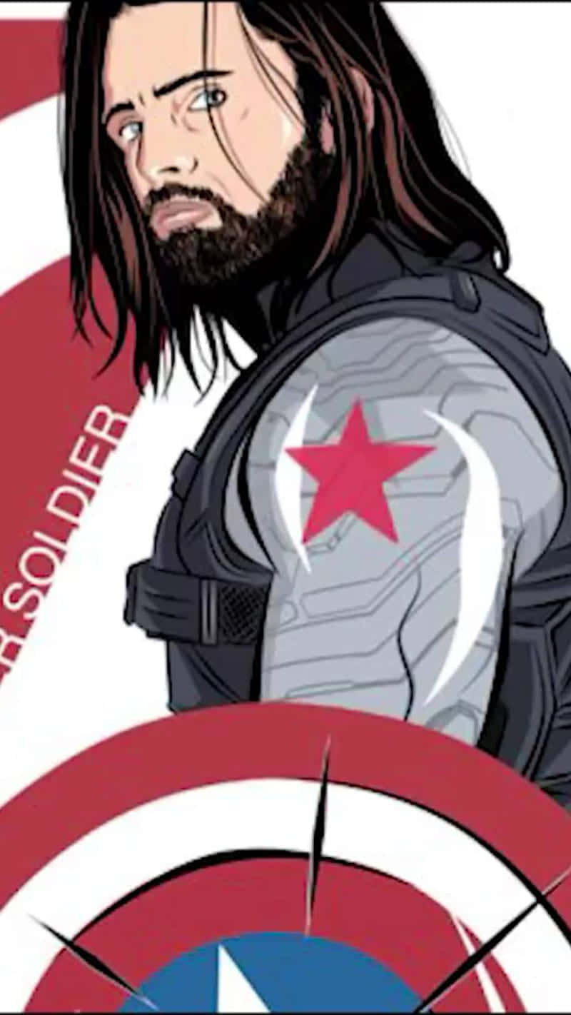 Upgrade Your Phone with the Latest Bucky Barnes iPhone Wallpaper