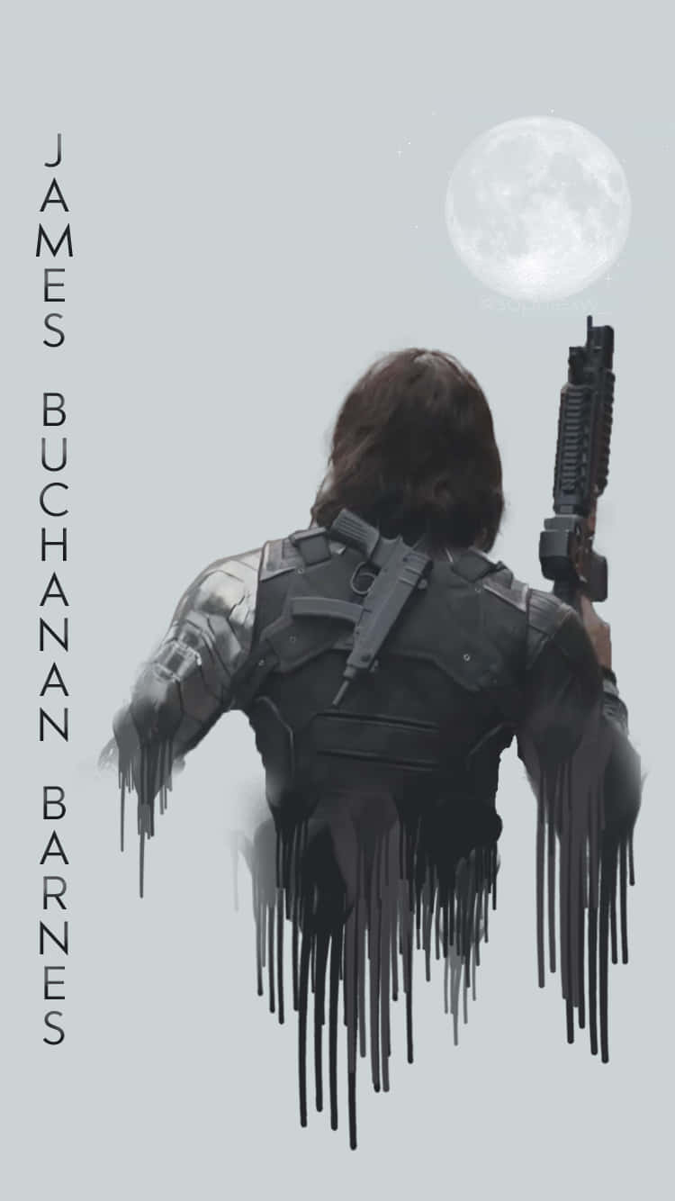 The iconic Bucky Barnes iphone, the perfect companion for your adventures. Wallpaper