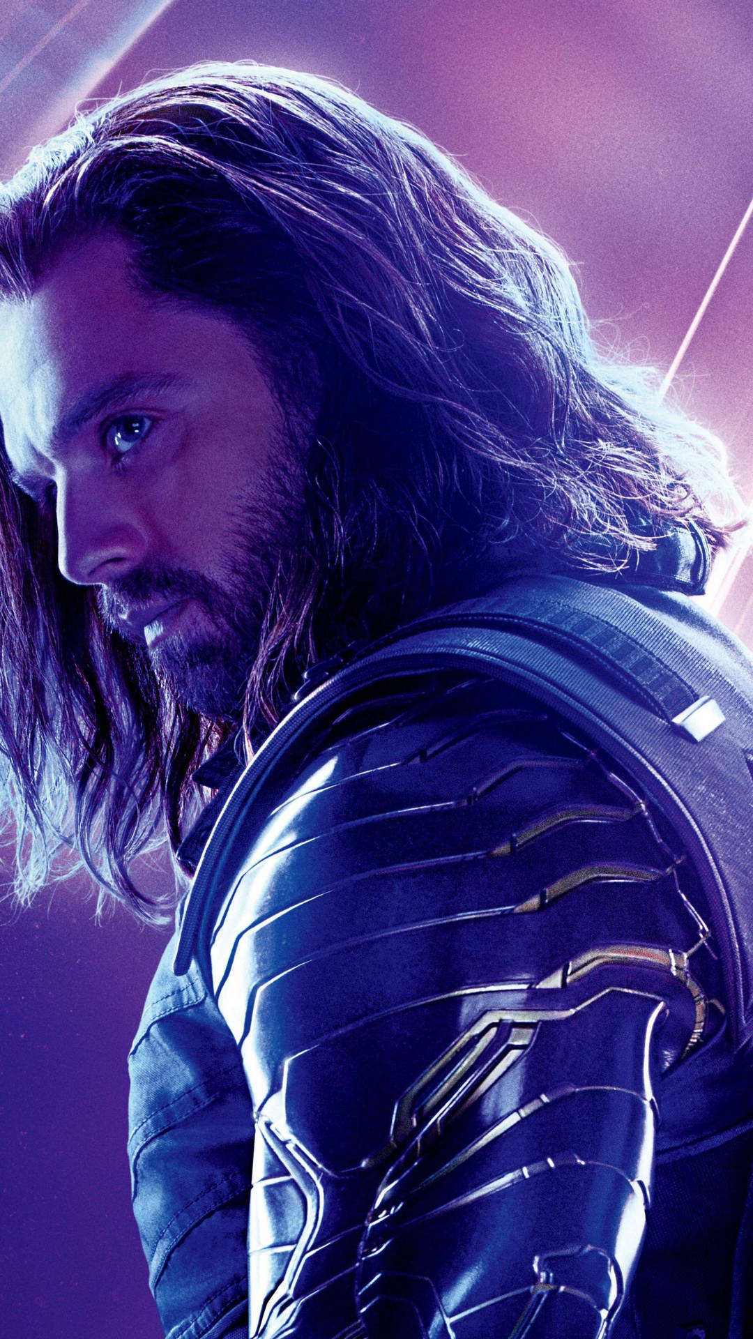 Bucky Barnes Glancing To The Left Wallpaper
