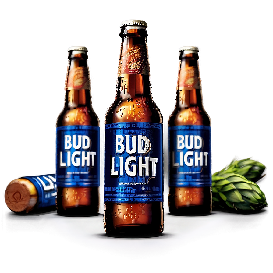 Bud Light Bottle Graphic Download Png 06272024 PNG