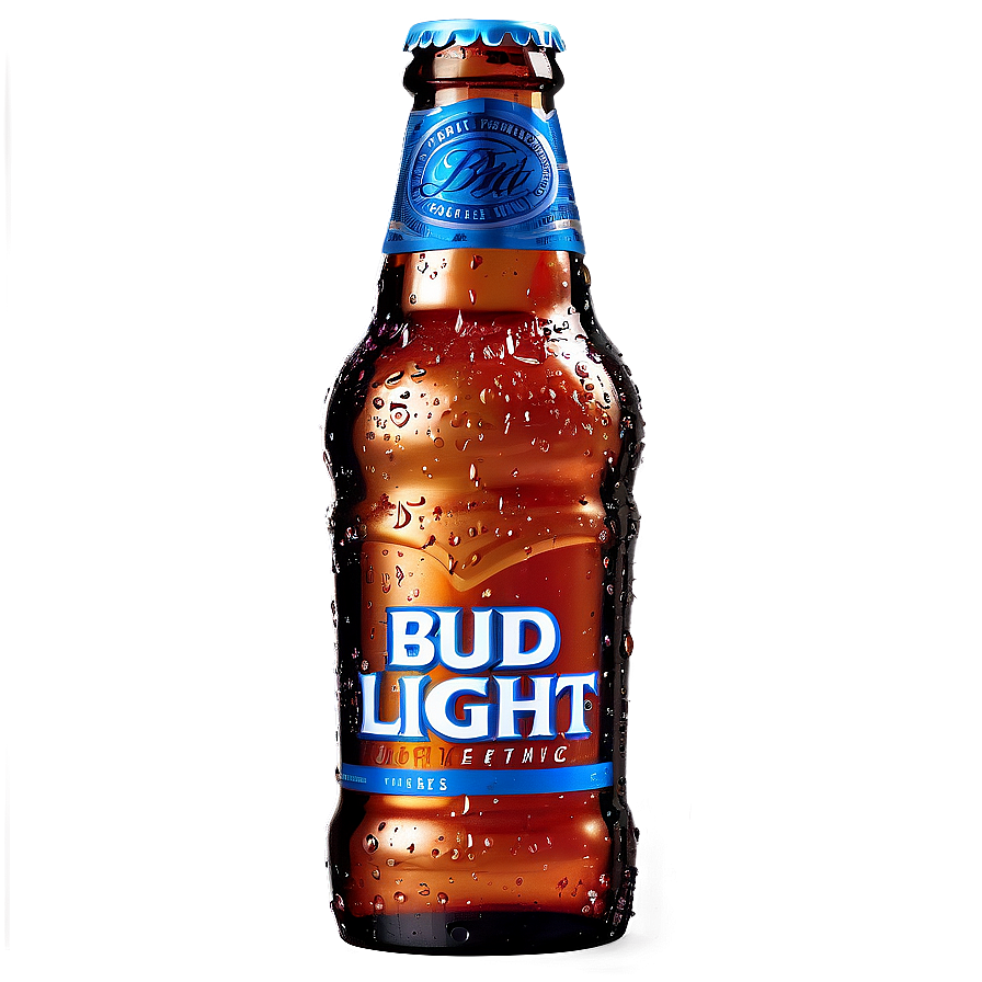 Bud Light Bottle Isolated Png 06272024 PNG
