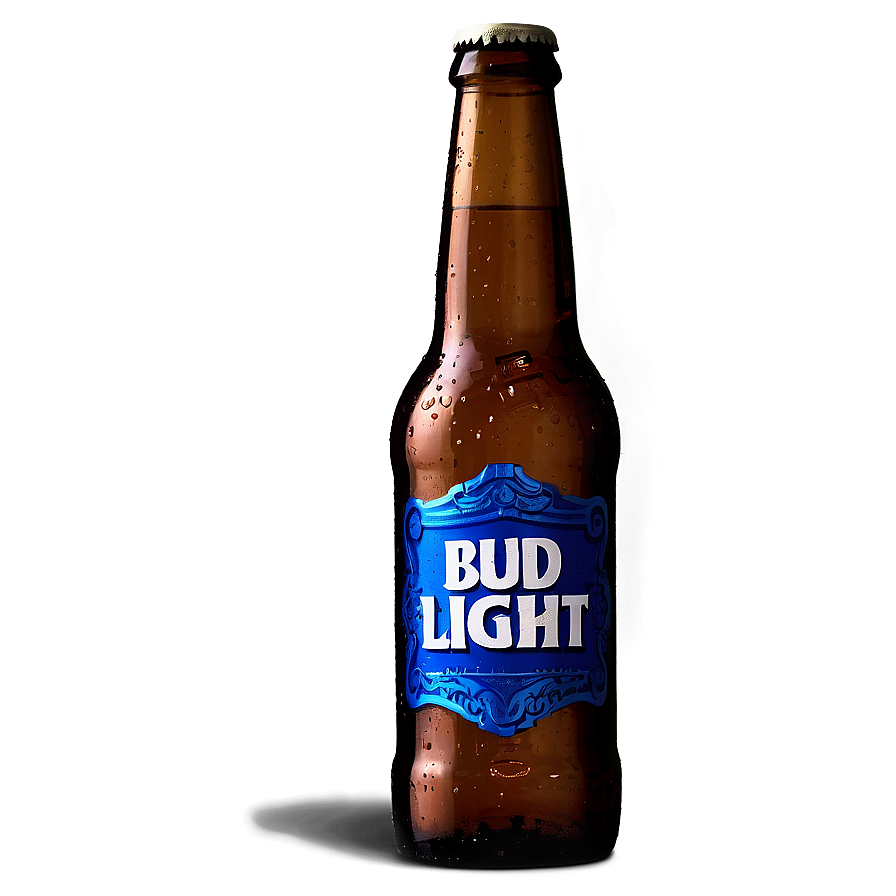 Bud Light Bottle With Shadow Png 69 PNG