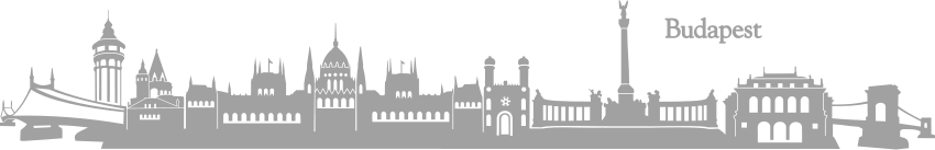 Budapest Skyline Silhouette PNG