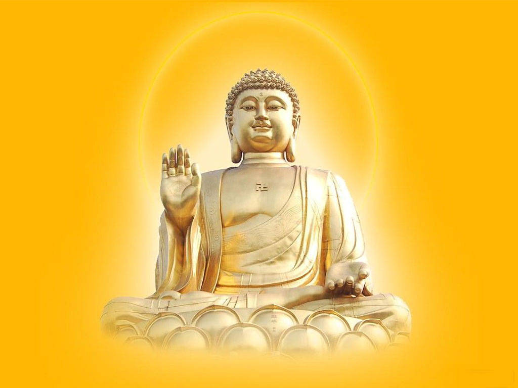 Buddha 3d Luxurious Gold Statue