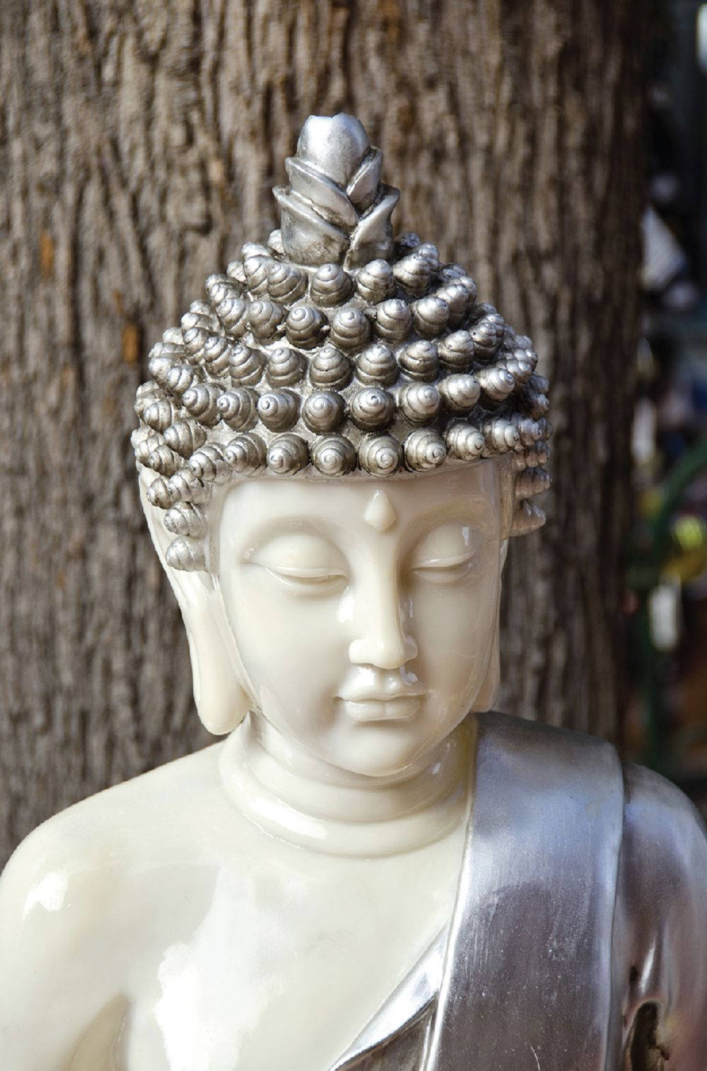 Buddha 3d White Porcelain Figurine