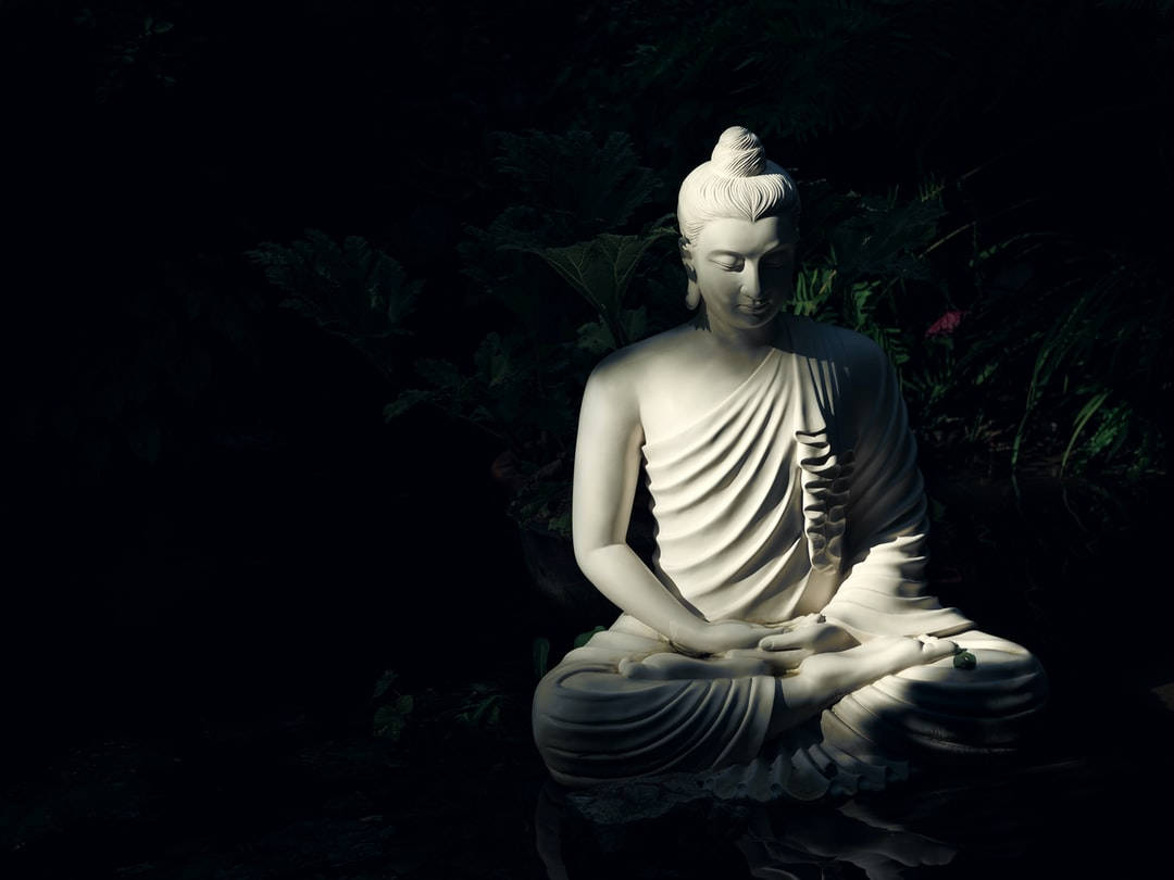 Buddha 3d White Porcelain Statue