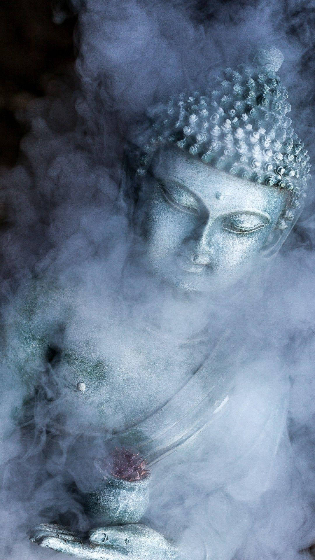 Buddha 3d With Smoke Incense