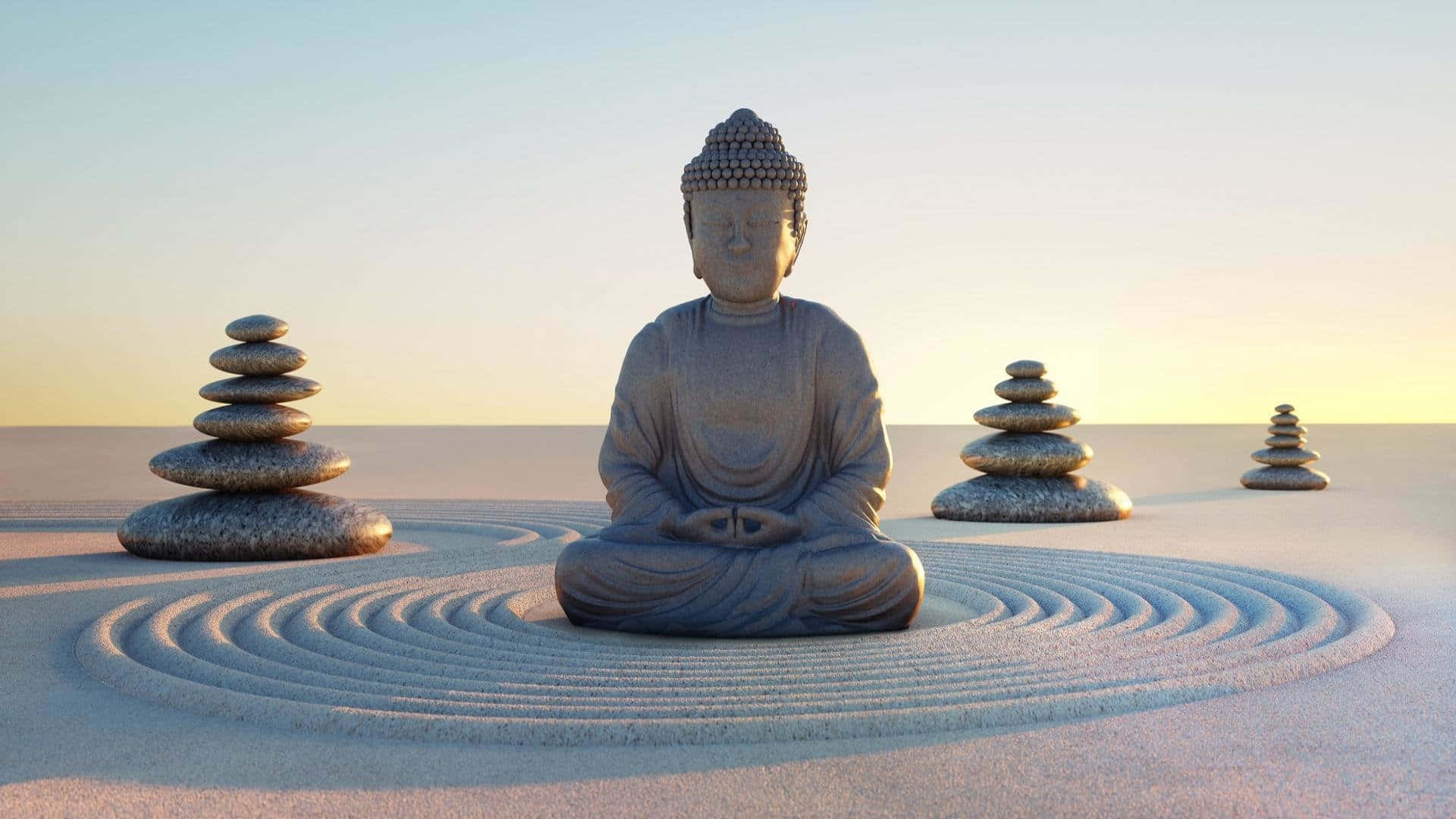 Buddhameditiert In Der Natur
