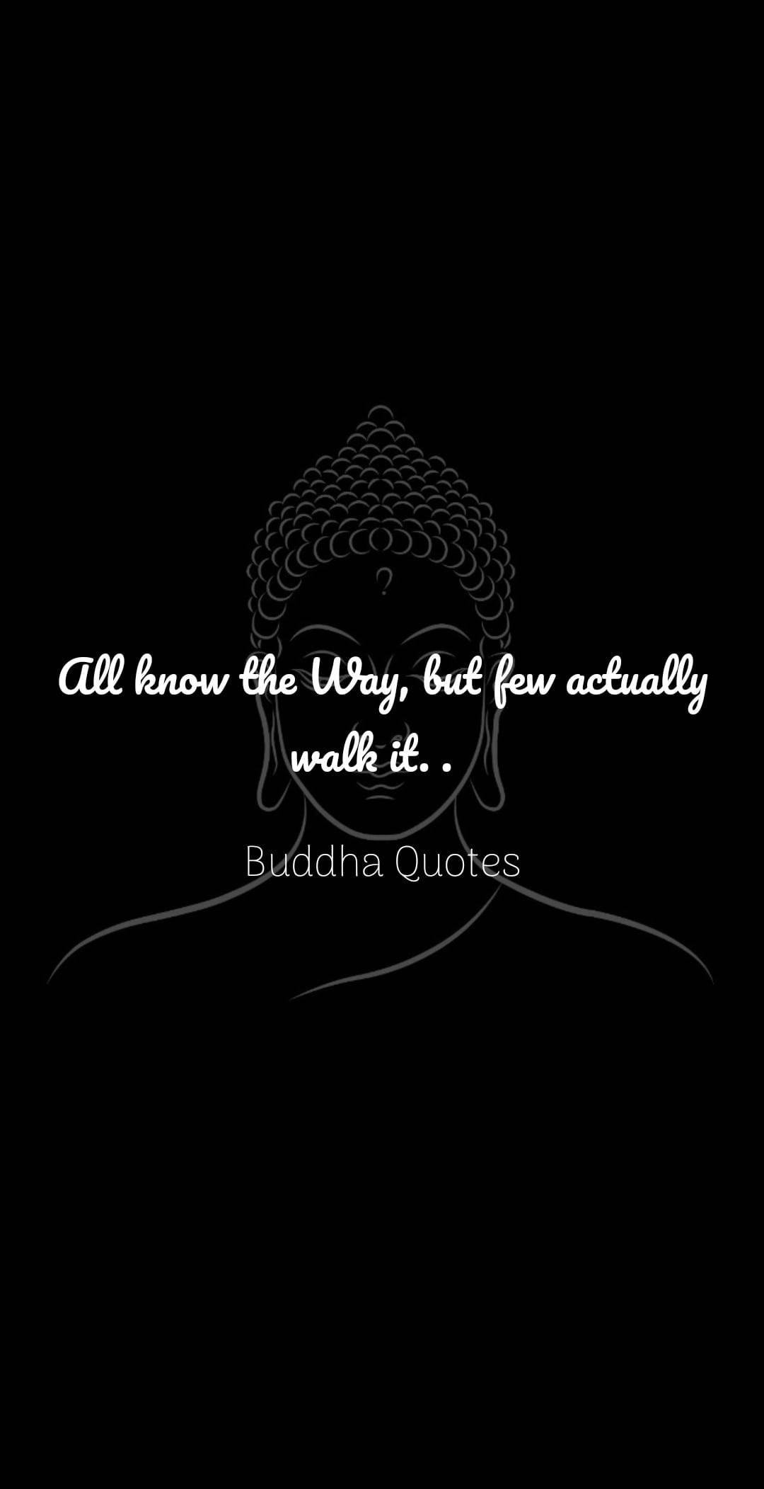 Buddha Quotes All Know Outline Wallpaper