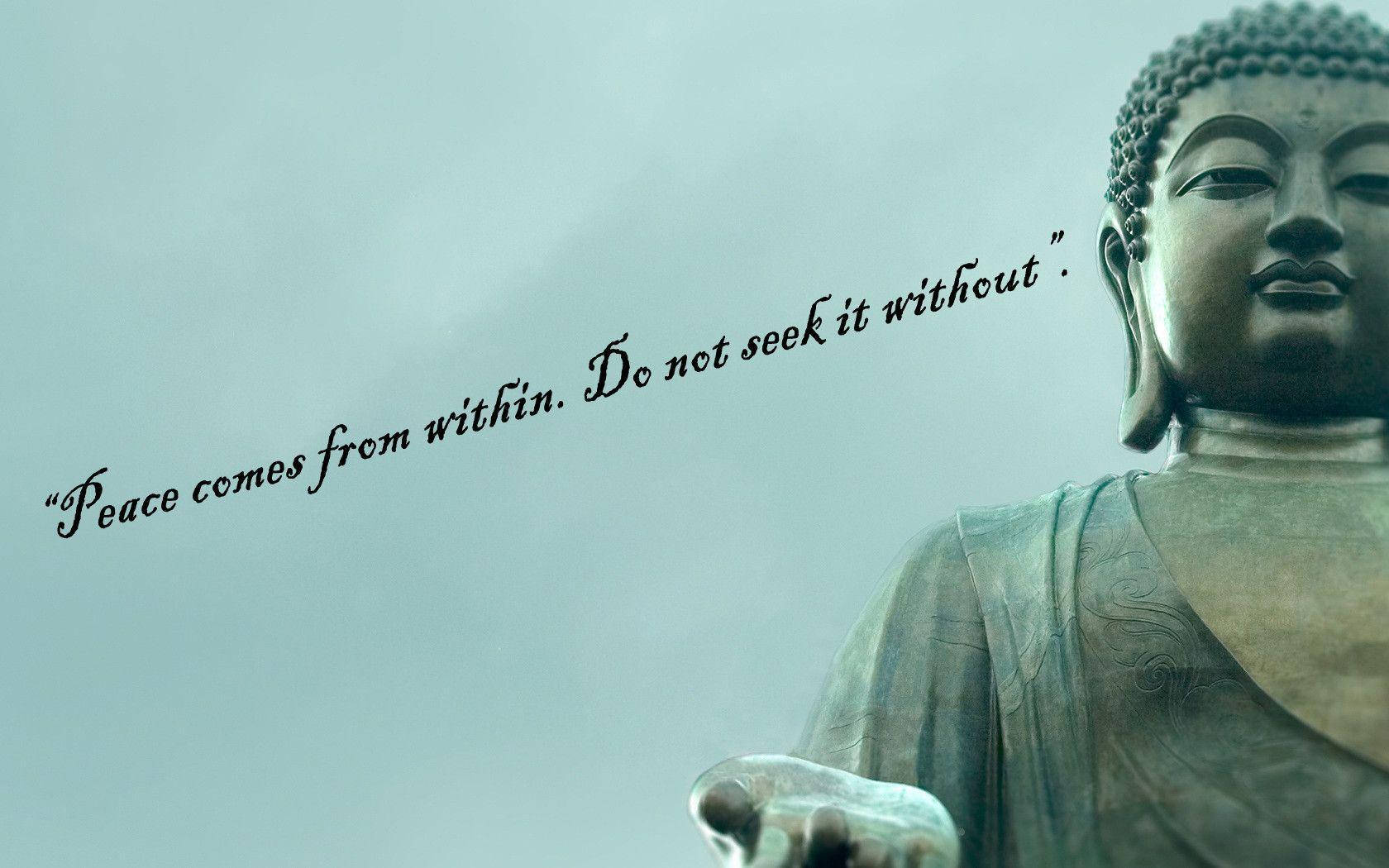 Download Buddha Quotes Peace Within Wallpaper | Wallpapers.com