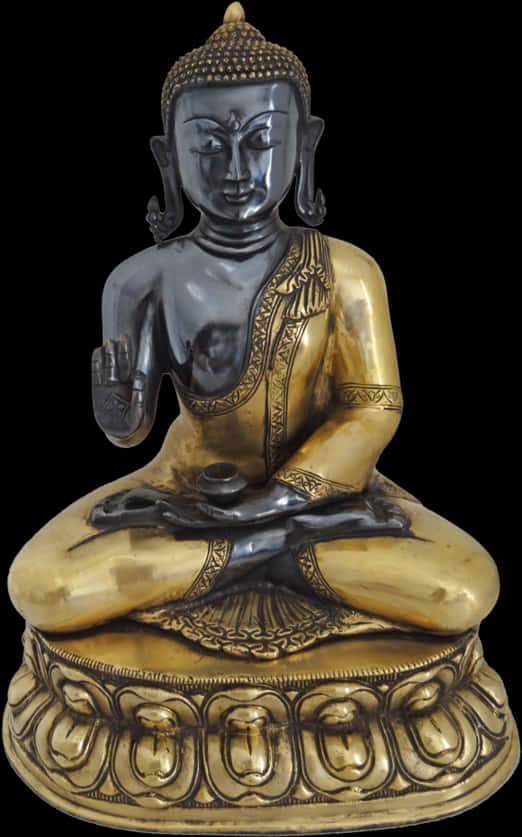 Buddha Statue Meditation Pose PNG