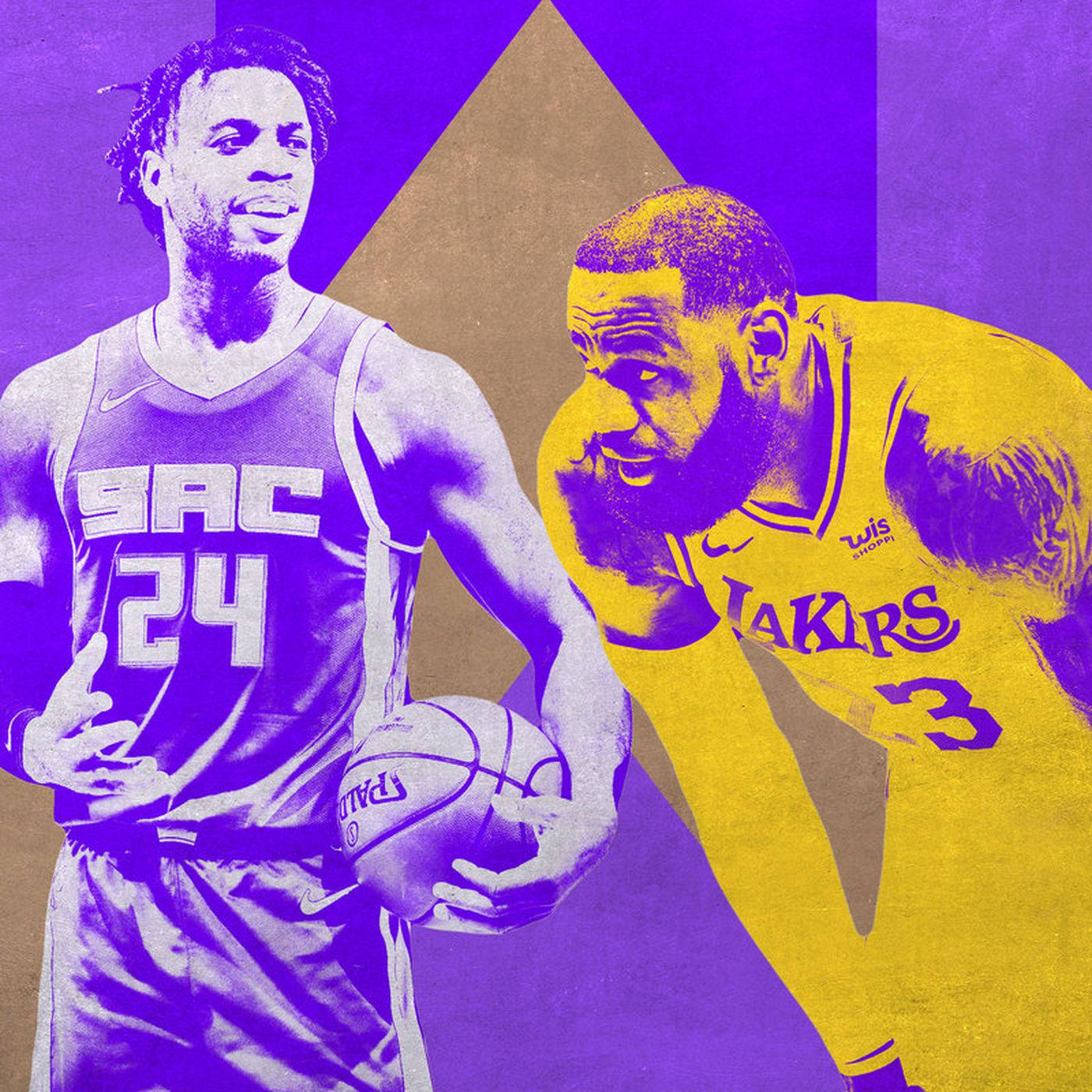 Buddy Hield And Lebron James Wallpaper