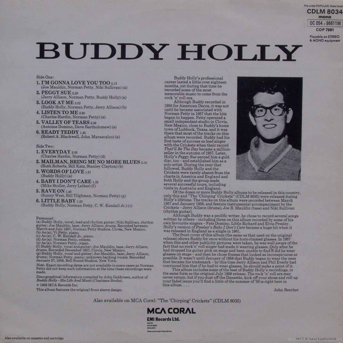 Buddy Holly And The Crickets Newspaper Wallpaper