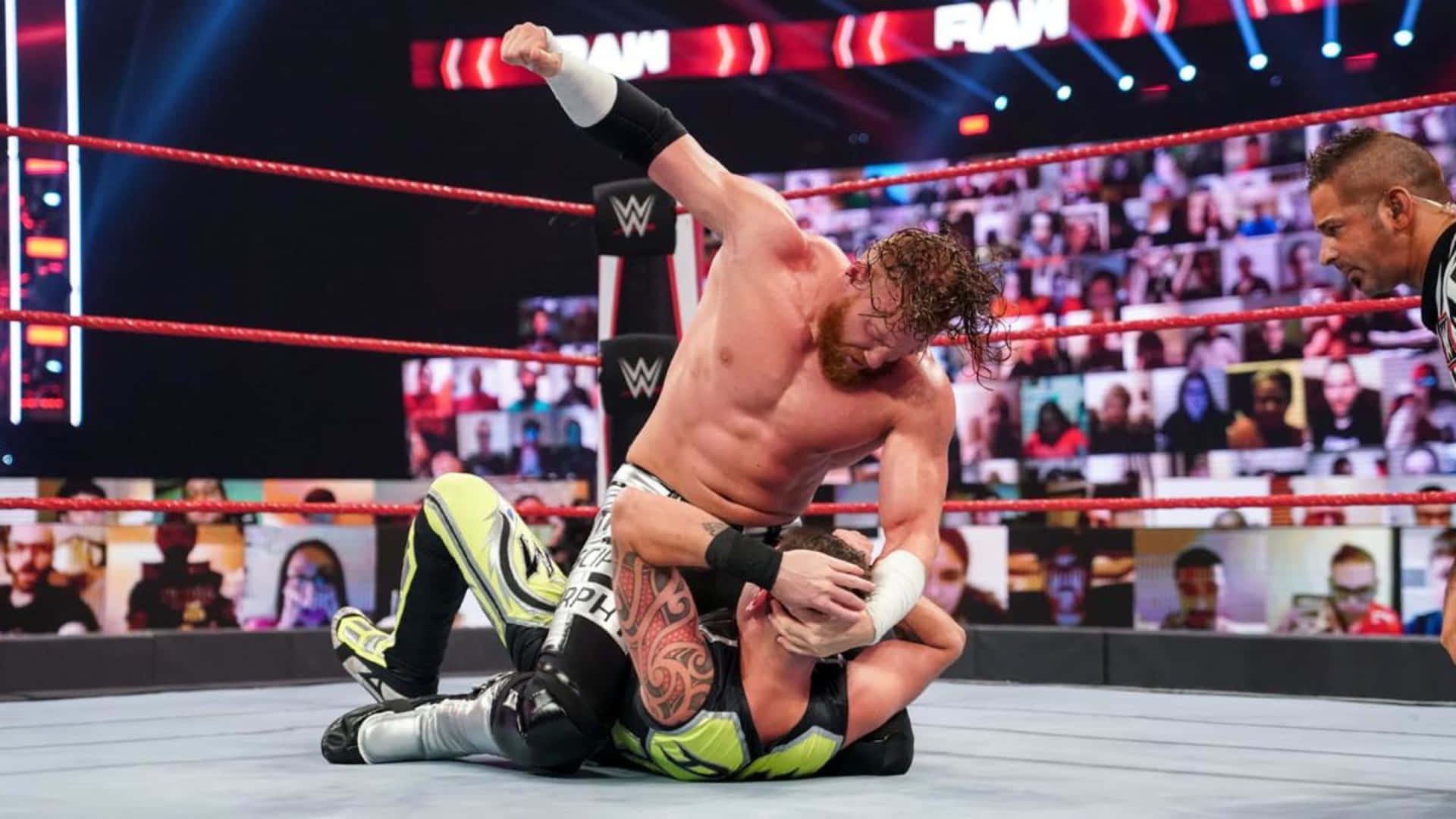 Buddy Murphy VS. Seth Rollins WWE SmackDown! Tema Wallpaper