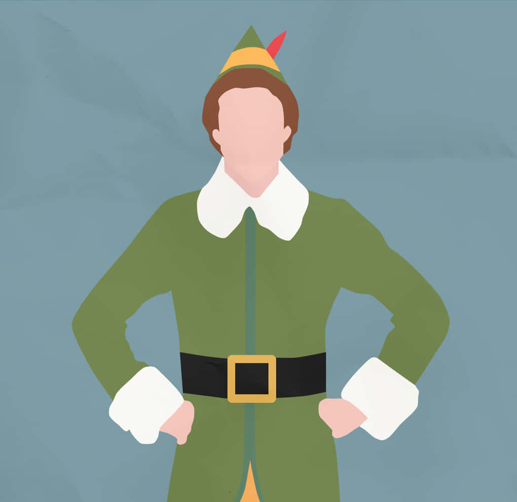 A Poster Of An Elf In A Green Outfit Wallpaper