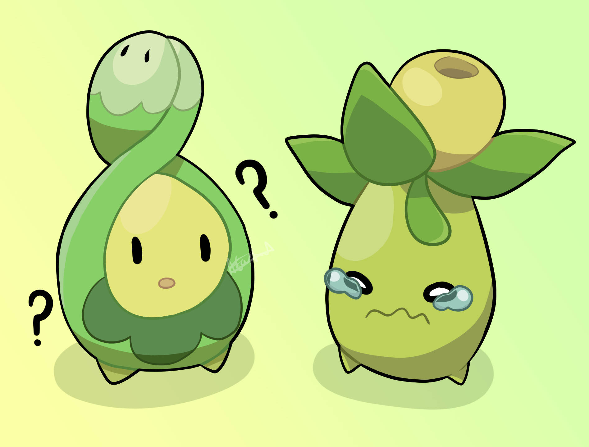 Budew With Crying Smoliv Wallpaper