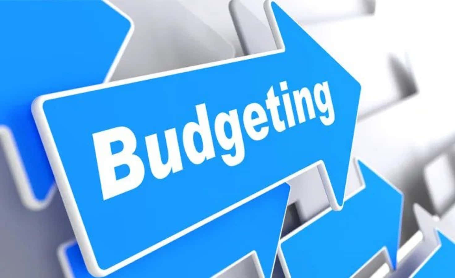 Budgeting Arrows Pointing In Different Directions