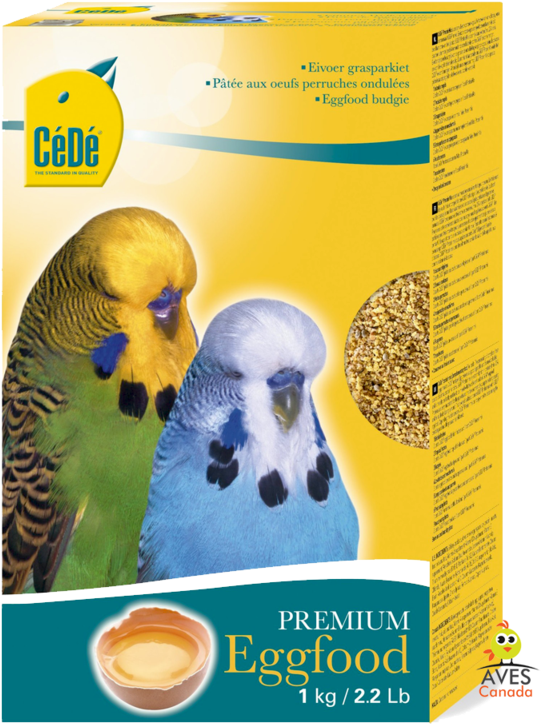 Budgie Eggfood Packaging Design PNG