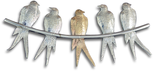 Budgieson Branch Sculpture PNG