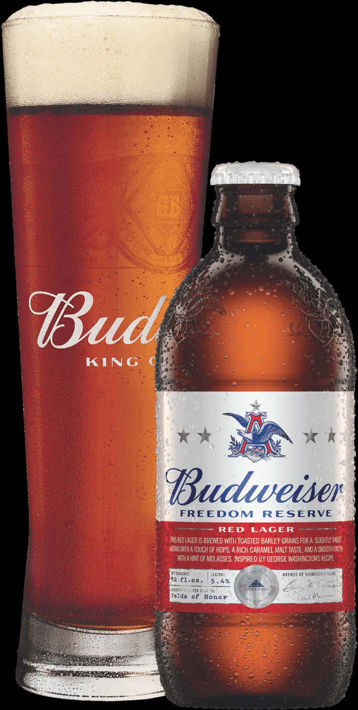 Budweiser Freedom Reserve Red Lager PNG