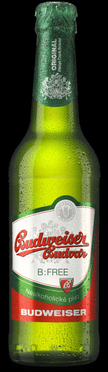Budweiser Non Alcoholic Beer Bottle PNG
