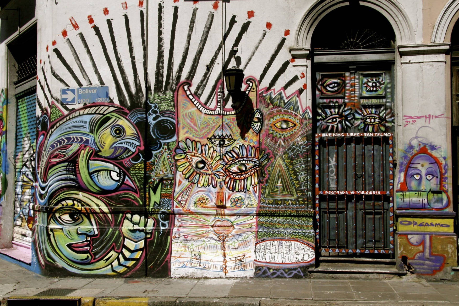 Buenosaires Graffiti Art - Buenos Aires Graffiti-konst Wallpaper