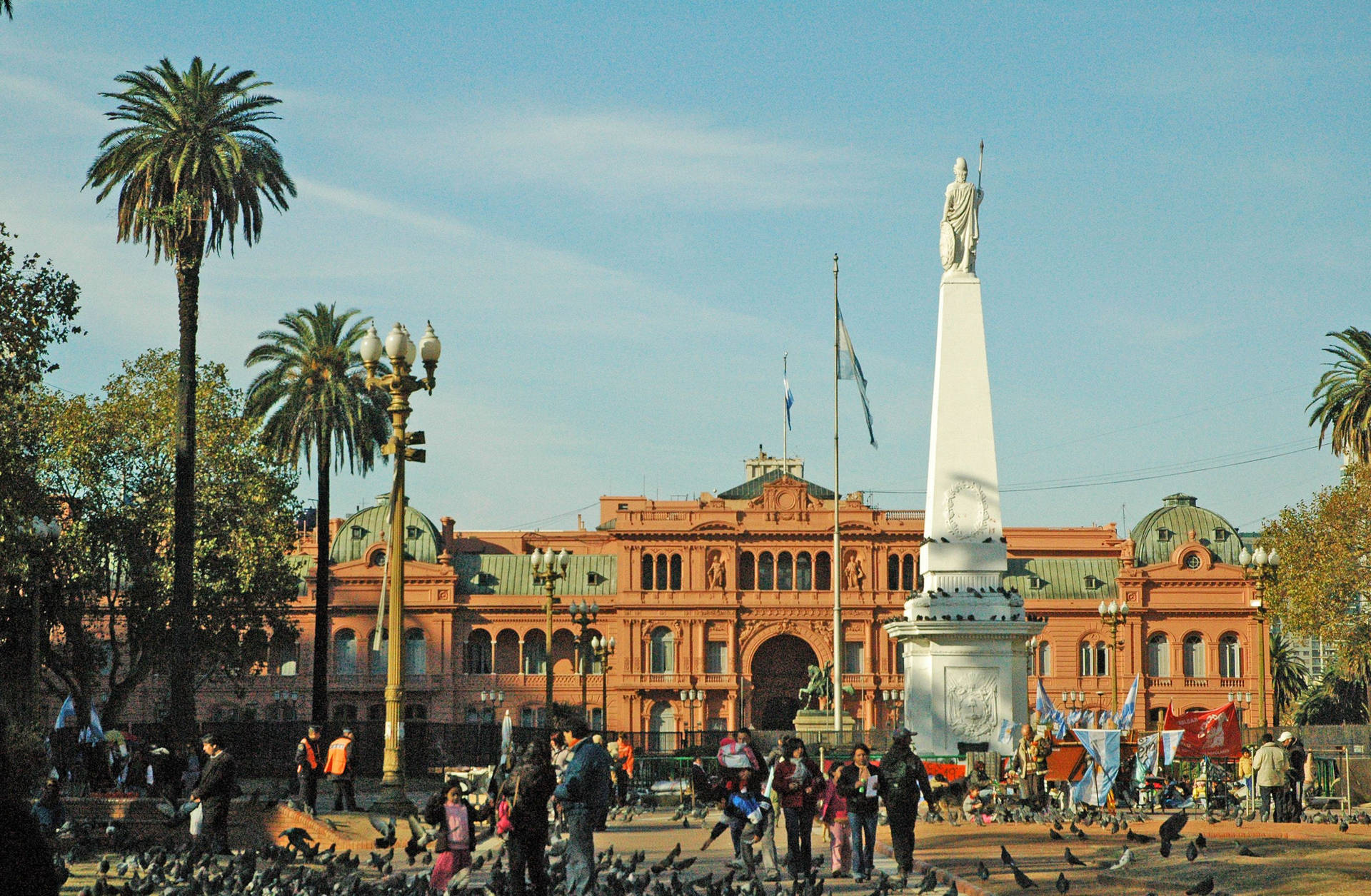"Historic Plaza de Mayo in Buenos Aires" Wallpaper