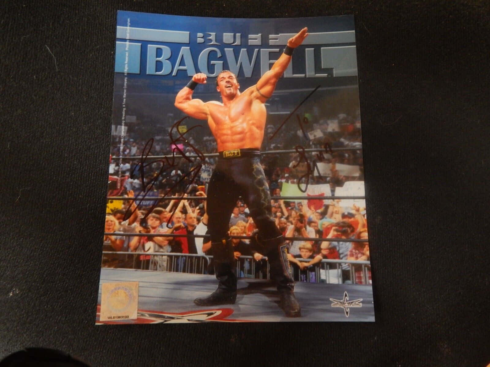 Caption: Buff Bagwell's Autographed Book Cover Wallpaper