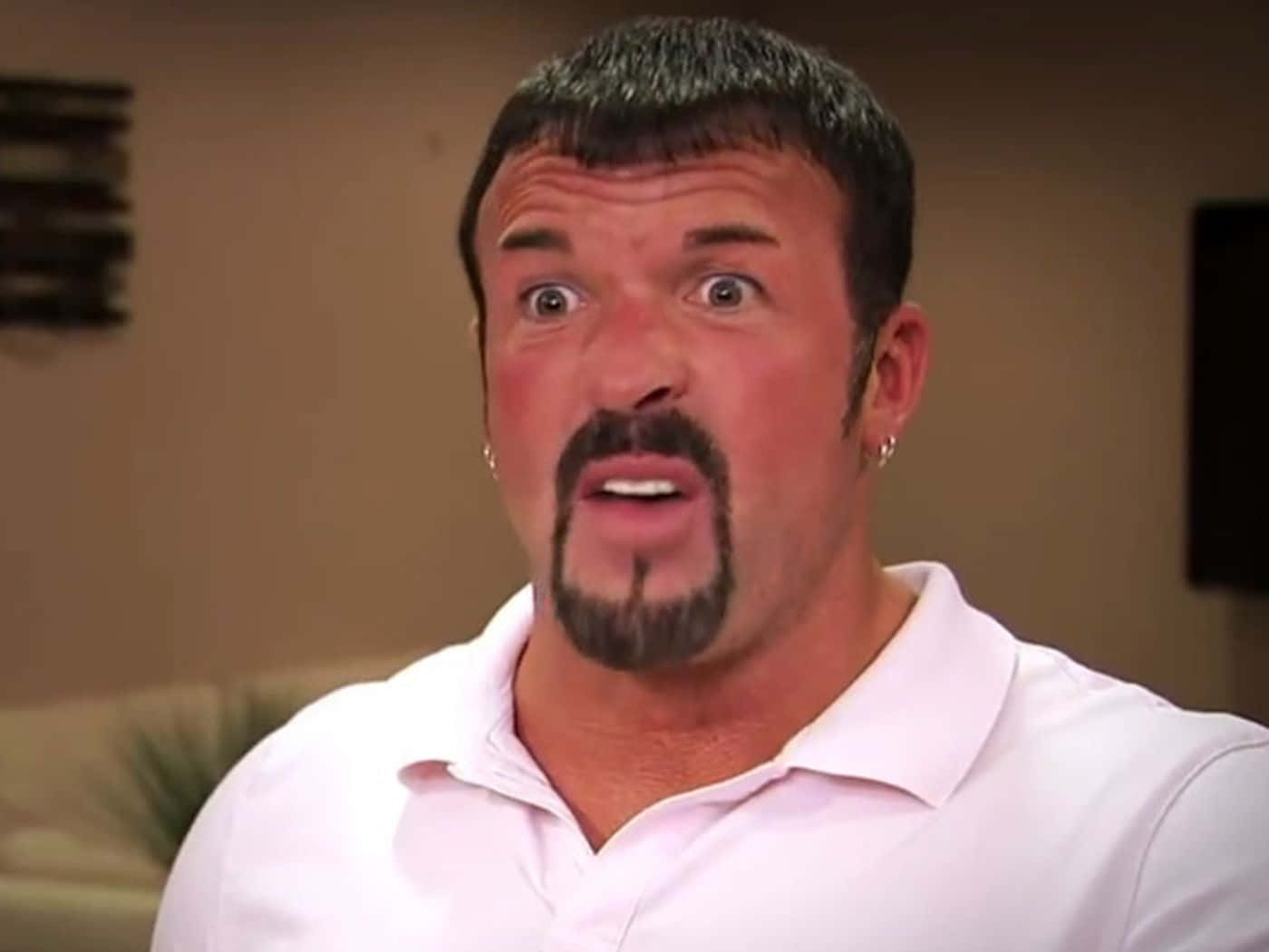 Startled Expression of Famous Wrestler Buff Bagwell Wallpaper