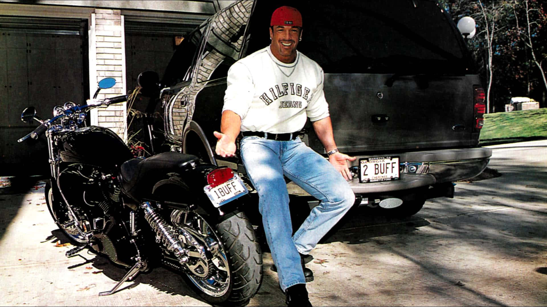 Buff Bagwell Wrestler Motorcycle Car Photography Wallpaper