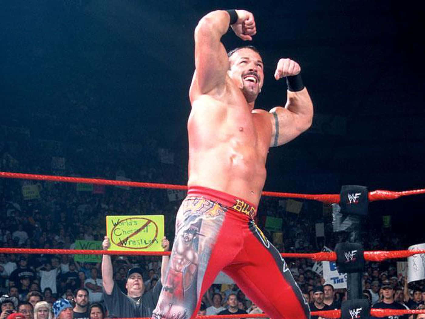 Professional WWE Wrestler Buff Bagwell Flexing Muscles Wallpaper